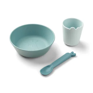 Done by Deer Erstes Silikon Geschirr - Set - Blue