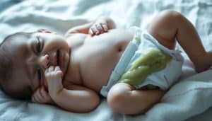 Grüner Stuhl beim Baby – was ist los?
