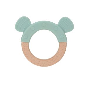 Lässig Greif-Ring Holz/Silicone Dog