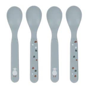 Lässig Kinderlöffel Tiny Farmer Sheep/Goose blue - Set (4 Stk)