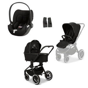 Moon RESEA+ Kombikinderwagen 3in1 Set inkl. Cloud T -  Black Sepia Black | black