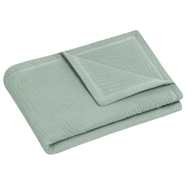 Zöllner Kuscheldecke Musselin grün